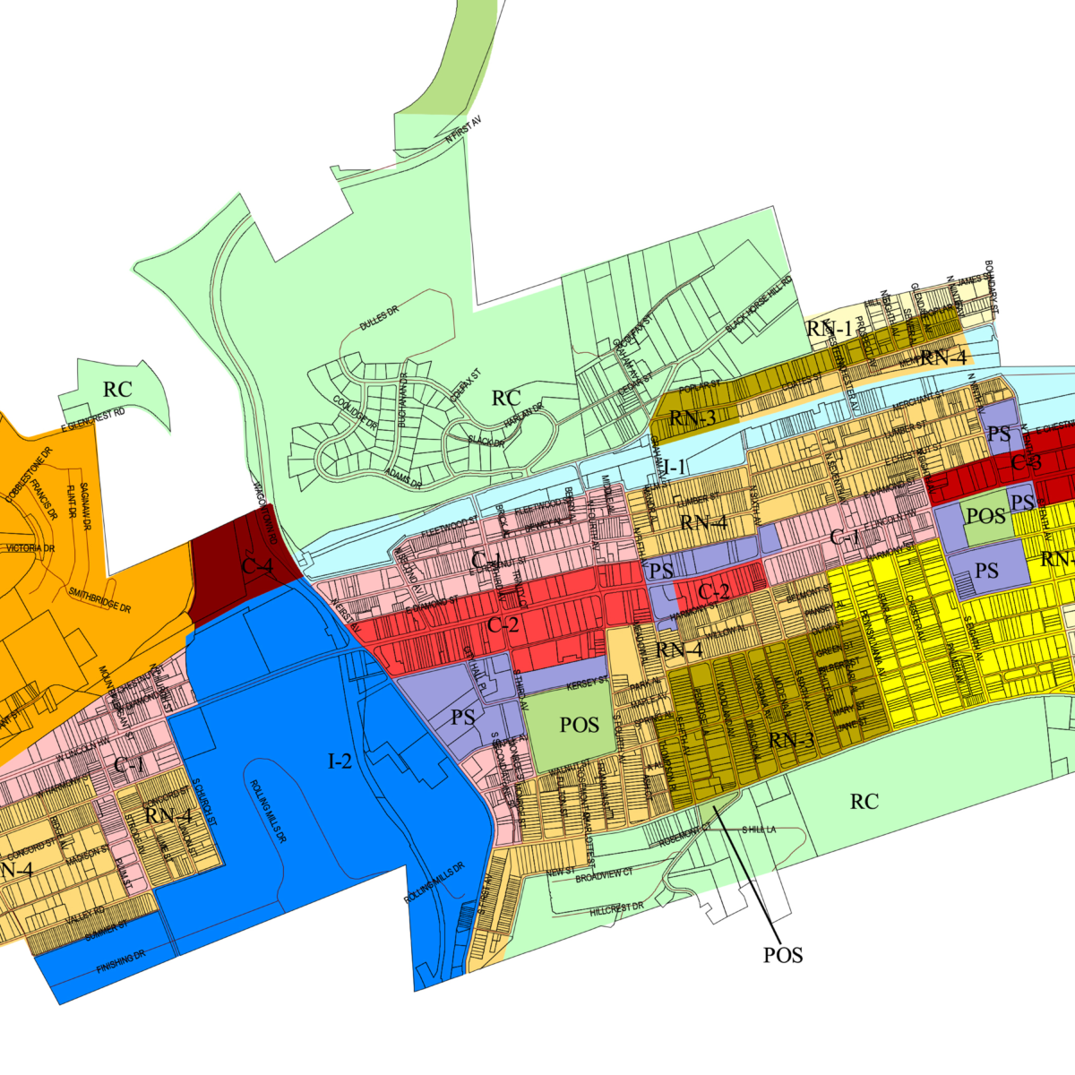 Maps City Of Coatesville   Municipal Zoning Map 2024 1200x1200 